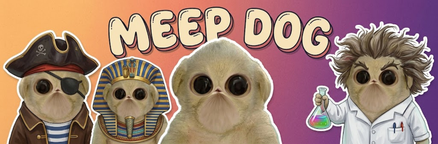Meep Dog in all his outfits, pirate, pharaoh, scientist and more